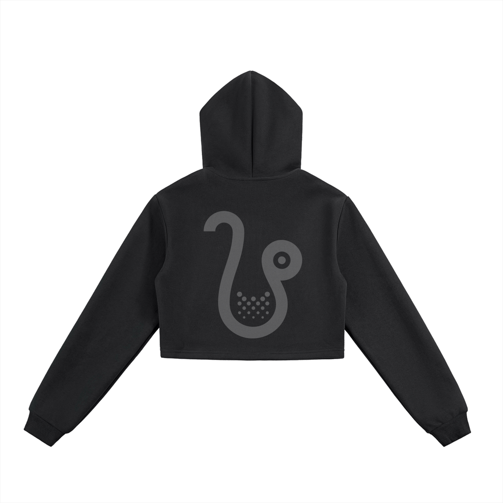 Essential Cropped Zip-Up Hoodie