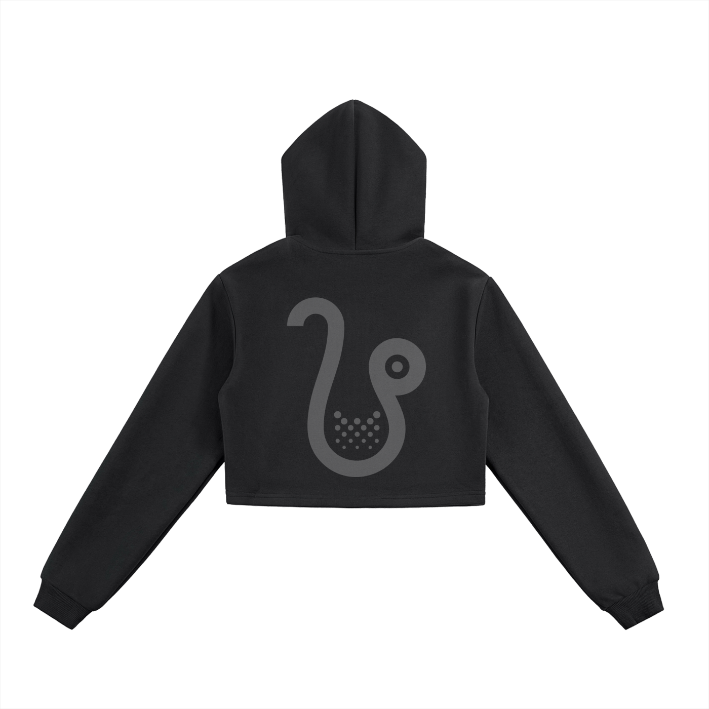 Essential Cropped Zip-Up Hoodie