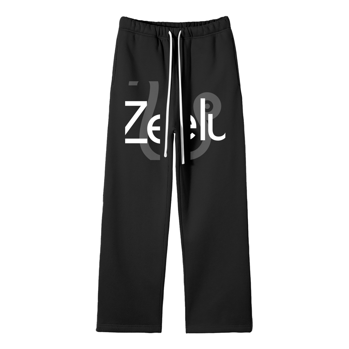 Unisex Solid Color Fleece Straight Leg Pants