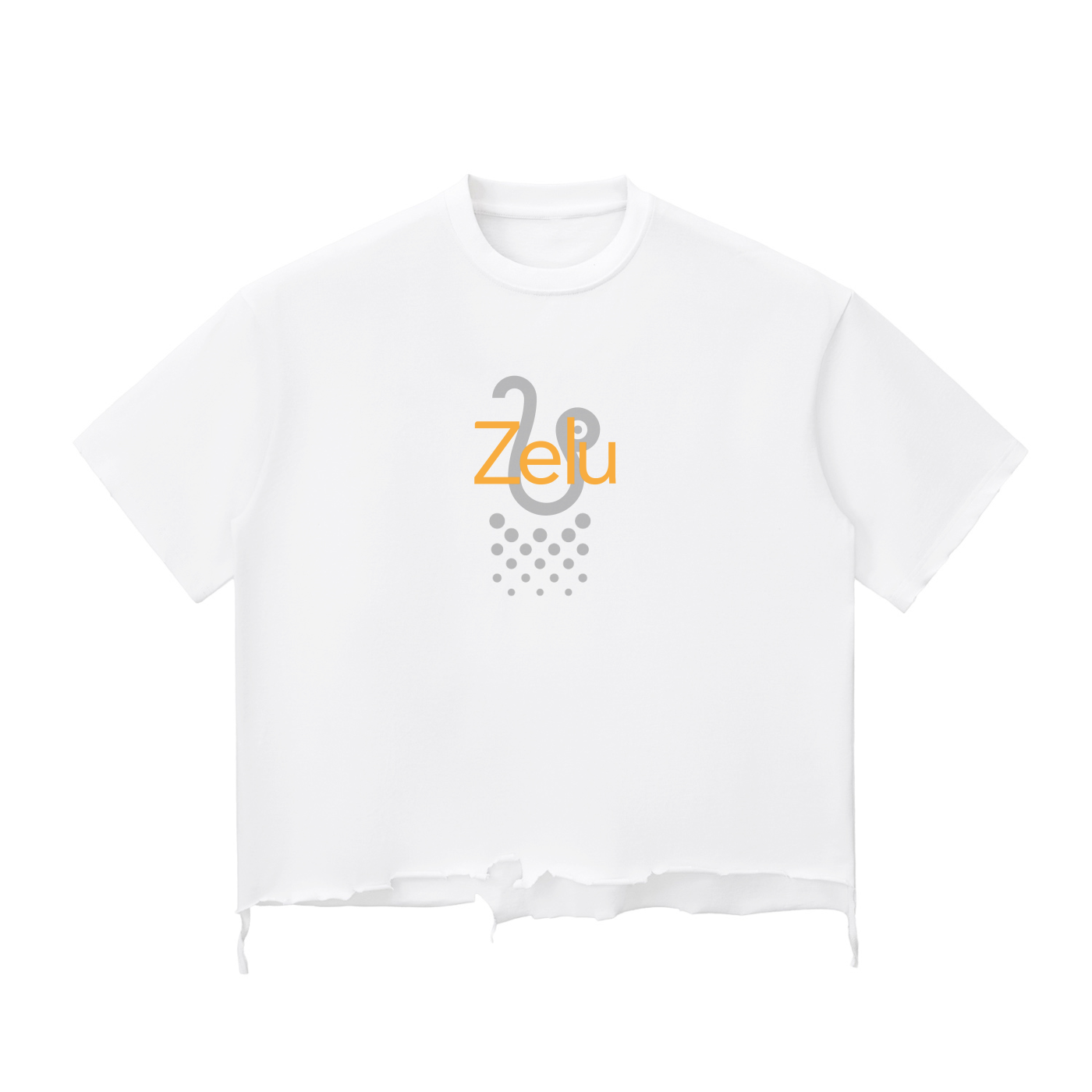 Snow Wash Raw-Hem Boxy T-shirt