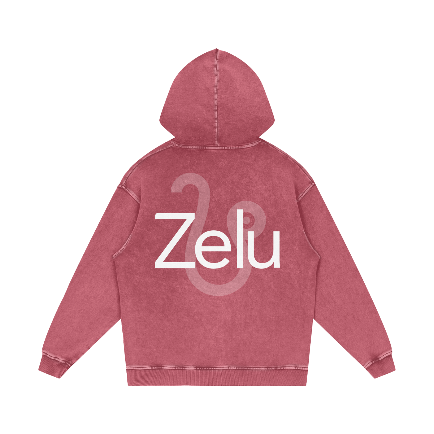 Snow Washed Loose Cotton Hoodie