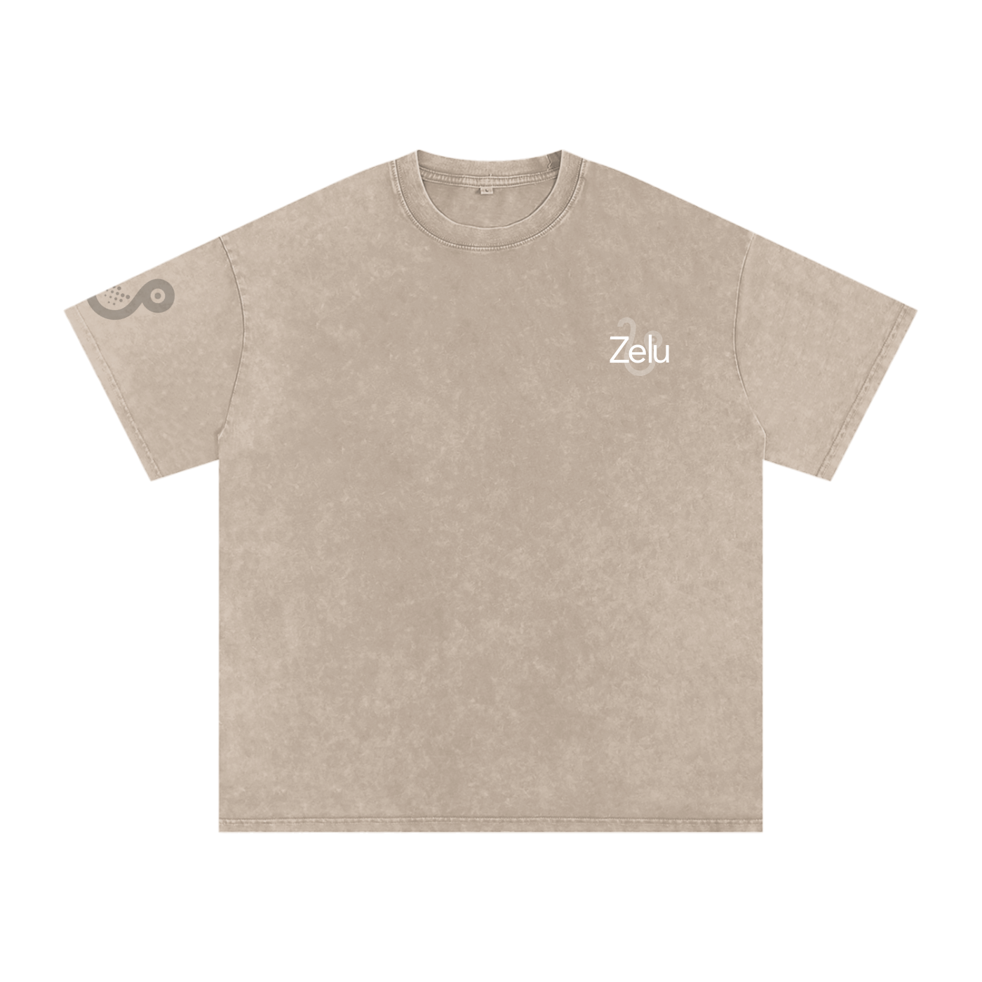 Snow Washed Oversized Cotton T-Shirt