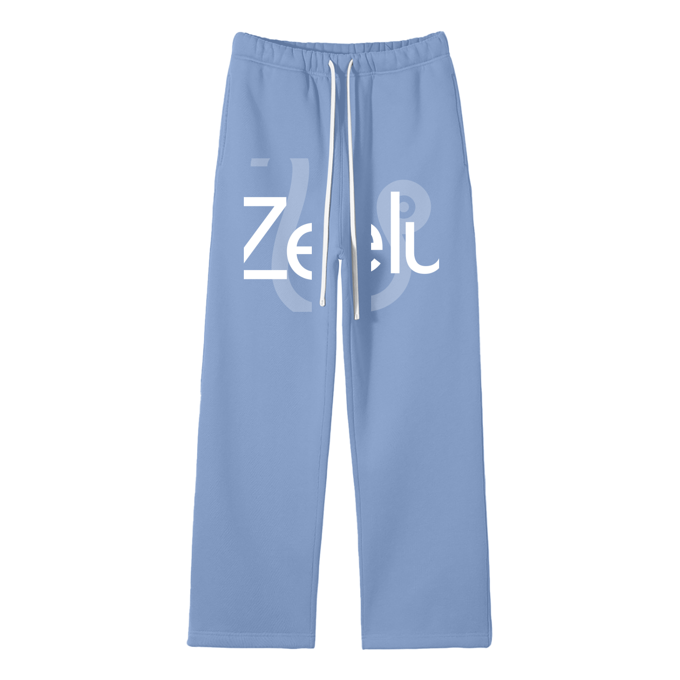 Unisex Solid Color Fleece Straight Leg Pants